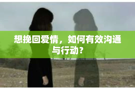 想挽回爱情，如何有效沟通与行动？