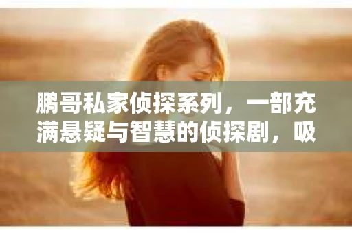 鹏哥私家侦探系列，一部充满悬疑与智慧的侦探剧，吸引了无数观众的眼球。今天，就让我带你走进这个充满神秘色彩的侦探世界，一起在线观看鹏哥私家侦探系列，感受那扣人心弦的故事情节。