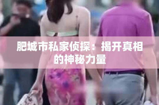 肥城市私家侦探：揭开真相的神秘力量