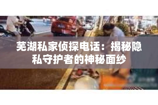 芜湖私家侦探电话：揭秘隐私守护者的神秘面纱