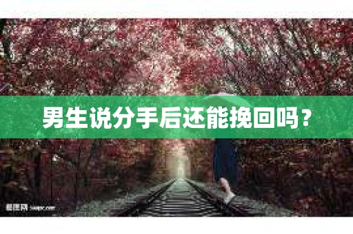 男生说分手后还能挽回吗？